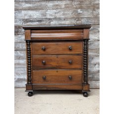 An Unusual 19thC Mahogany Chest Of Drawers An Unusual 19thC Mahogany Chest Of Drawers