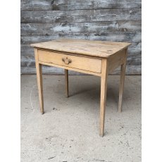 Charming Antique Limed Pine Side Table
