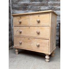 A 19th Century Farmhouse Pine Chest Of Drawers A 19th Century Farmhouse Pine Chest Of Drawers