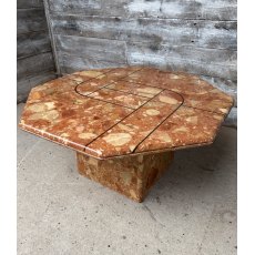 Vintage Art Deco Style Marble Coffee Table