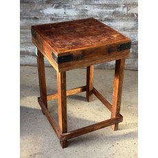 A Butchers Block On Stand