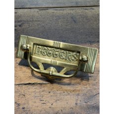 Vintage Brass Letter Plate With Knocker Vintage Brass Letter Plate With Knocker