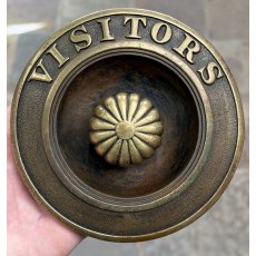 A Large Victorian Brass Bell Pull A Large Victorian Brass Bell Pull