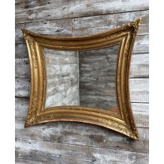 A Fabulous "Squashed" Gilded Wall Mirror c1900 A Fabulous "Squashed" Gilded Wall Mirror c1900