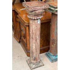 A Rustic Indian Teak Plinth A Rustic Indian Teak Plinth