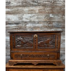 A Rare Welsh 17thC Oak Cofferbach A Rare Welsh 17thC Oak Cofferbach