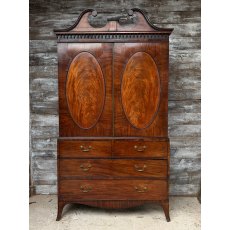 A Magnificent Regency Mahogany Linen Press A Magnificent Regency Mahogany Linen Press