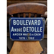Antique French Enamel Street Sign Antique French Enamel Street Sign