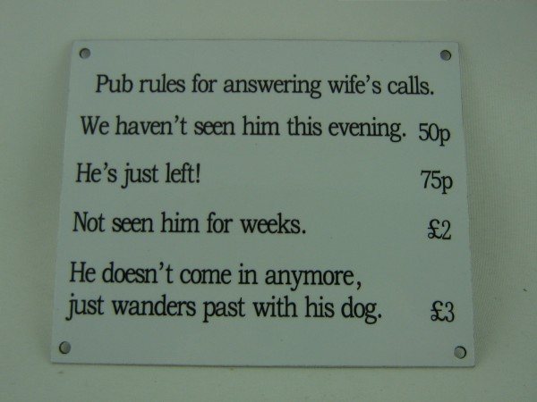 Wells Reclamation Enamel Sign (Pub Rules)