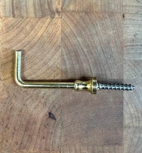 Wells Reclamation Brass Cup Hooks