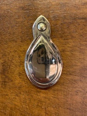 Wells Reclamation Brass Escutcheon (Teardrop)