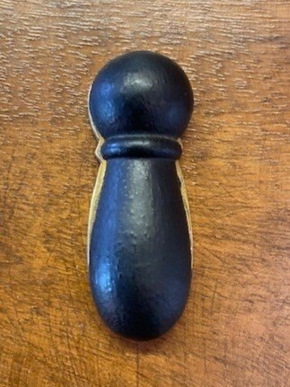 Wells Reclamation Wood & Brass Escutcheon (Beetle)