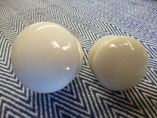 Wells Reclamation White Porcelain Knobs