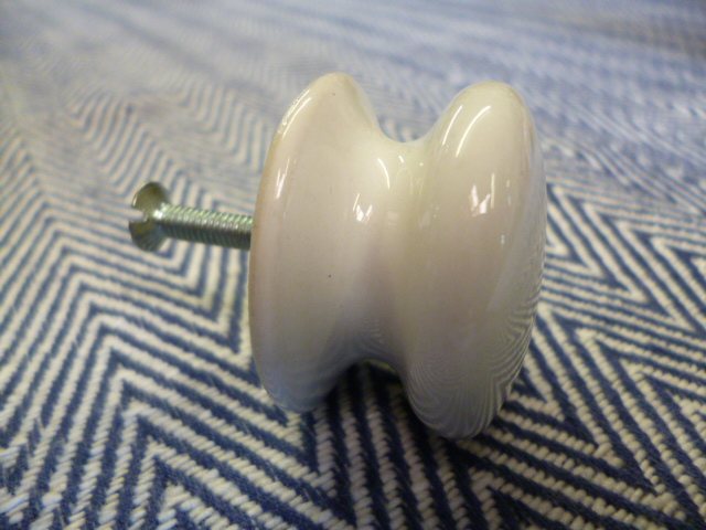 Wells Reclamation White Porcelain Knobs