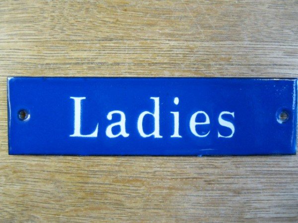 Wells Reclamation Enamel Sign (Ladies)