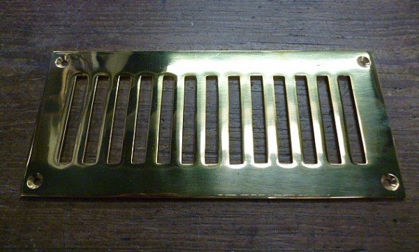 Wells Reclamation Brass Air Vent (9'' x 4'')