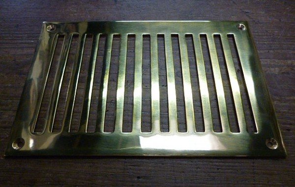 Wells Reclamation Brass Air Vent (9''x6'')