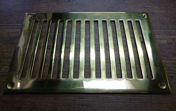 Wells Reclamation Brass Air Vent (9'' x 6'')