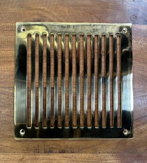 Wells Reclamation Brass Air Vent (9''x9'')