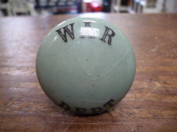 Wells Reclamation Ceramic Cupboard Knobs (War Dept)