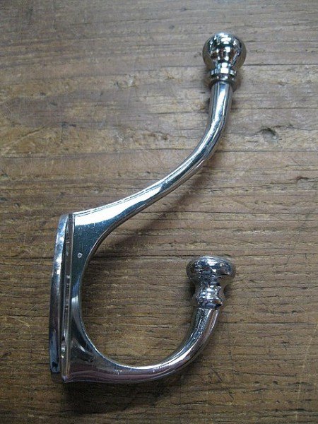 Wells Reclamation Nickel Plated Hat & Cook Hook