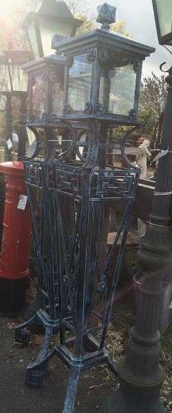 Wells Reclamation Deco Style Garden Lantern