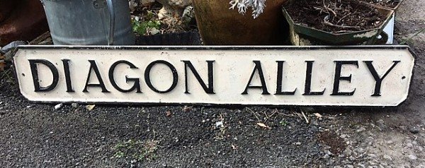 Wells Reclamation Diagon Alley Sign
