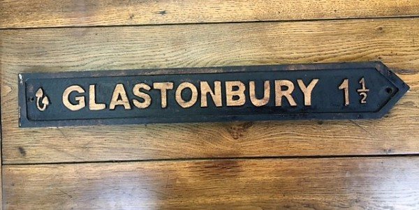 Wells Reclamation Wooden Sign (Glastonbury)