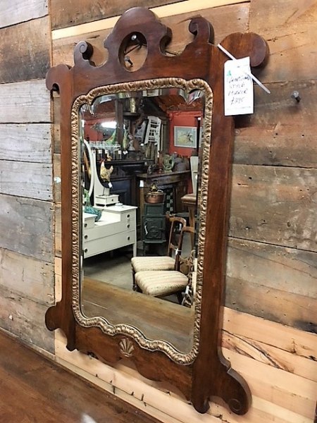 Wells Reclamation Georgian Style Oak Mirror