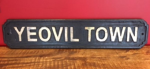 Wells Reclamation Wooden Sign (Yeovil Town)