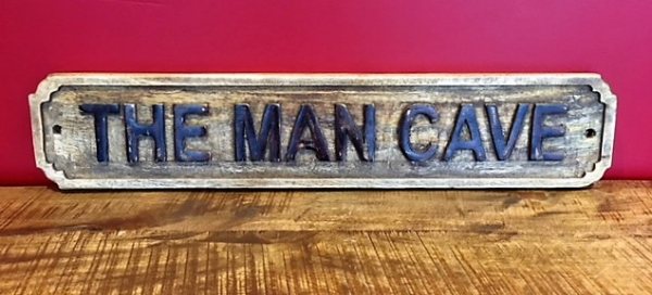 Wooden Sign (The Man Cave)