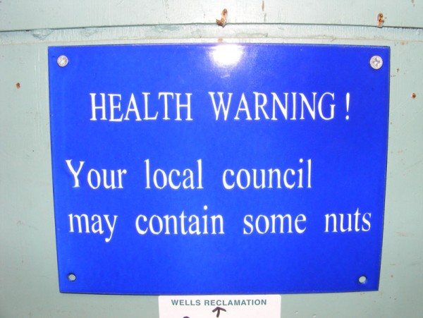 Wells Reclamation Enamel Sign (Health Warning)