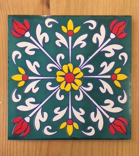Wells Reclamation Wall Tile (Flower)