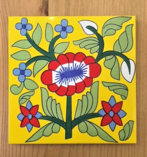 Wells Reclamation Wall Tile (Funky Flower)