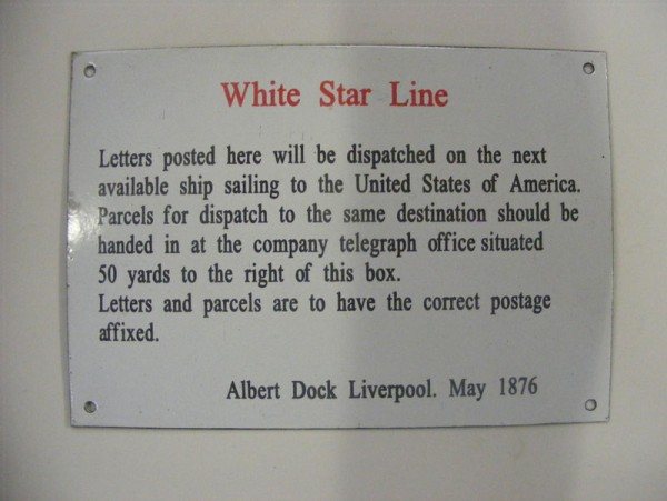 Wells Reclamation Enamel Sign (White Star Line)