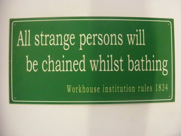Wells Reclamation Aluminium Sign (Chained Whilst Bathing)