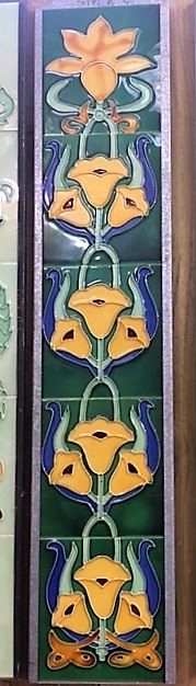 Wells Reclamation Fireplace Tile Set (Yellow Flowers)