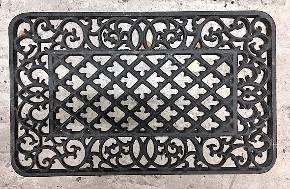 Wells Reclamation Cast Iron Door Mat (Lattice)