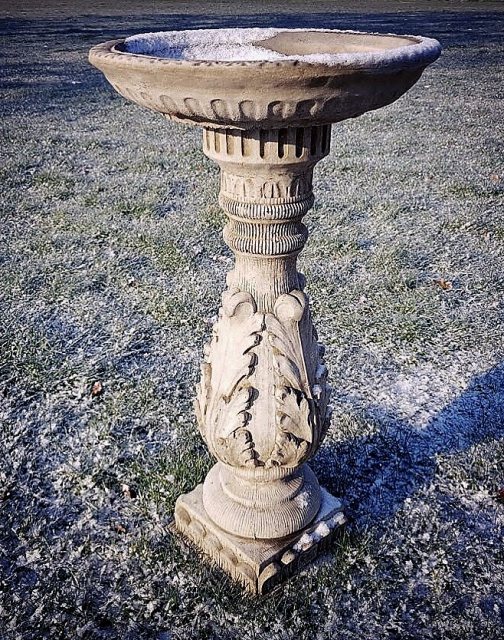 Wells Reclamation Victorian Style Bird Bath