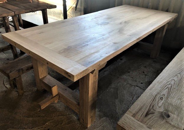 Wells Reclamation Rustic Oak Refectory Tables (2.4m x 1m)