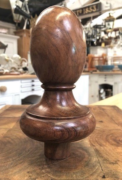 Wells Reclamation Carved Teak Finial