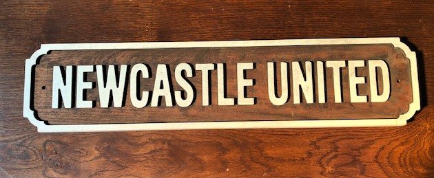 Wells Reclamation Wooden Sign (Newcastle United)