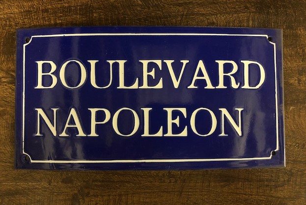 Enamel Sign (Boulevard Napoleon)
