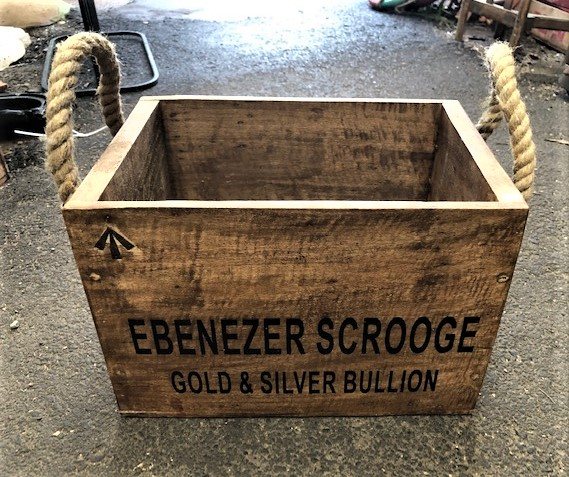 Wells Reclamation Ebenezer Scrooge Box