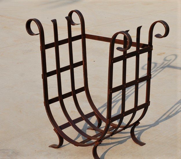 Wrought Iron Log Stand