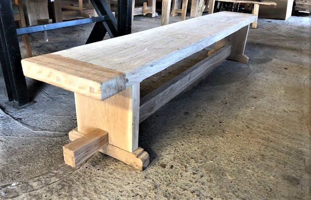 Wells Reclamation Rustic Oak Benches