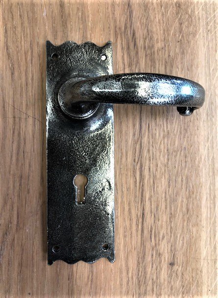 Wells Reclamation Pair of Pewter Handles (With Key Hole)