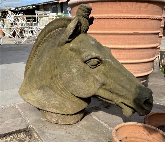 Wells Reclamation Stone Horses Head