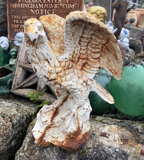 Wells Reclamation Cast Iron eagle statue