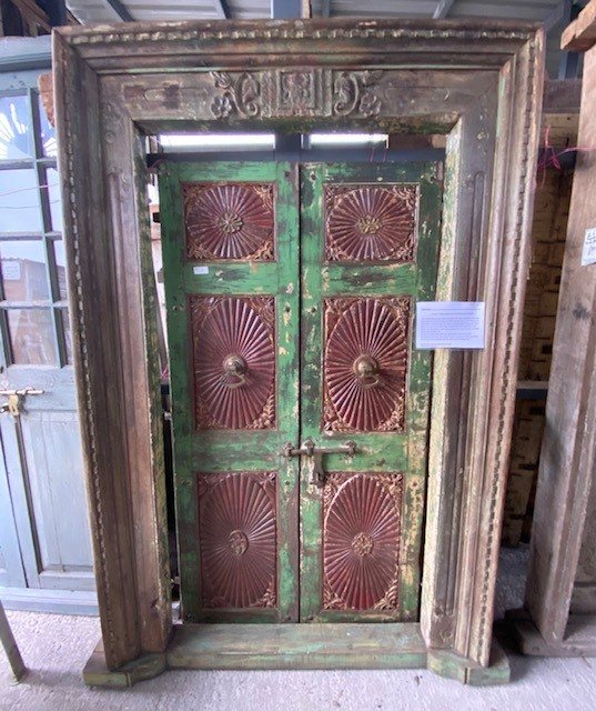 Reclaimed late 1800's Teak doors